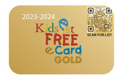 Orlando Kids Eat Free Card GOLD